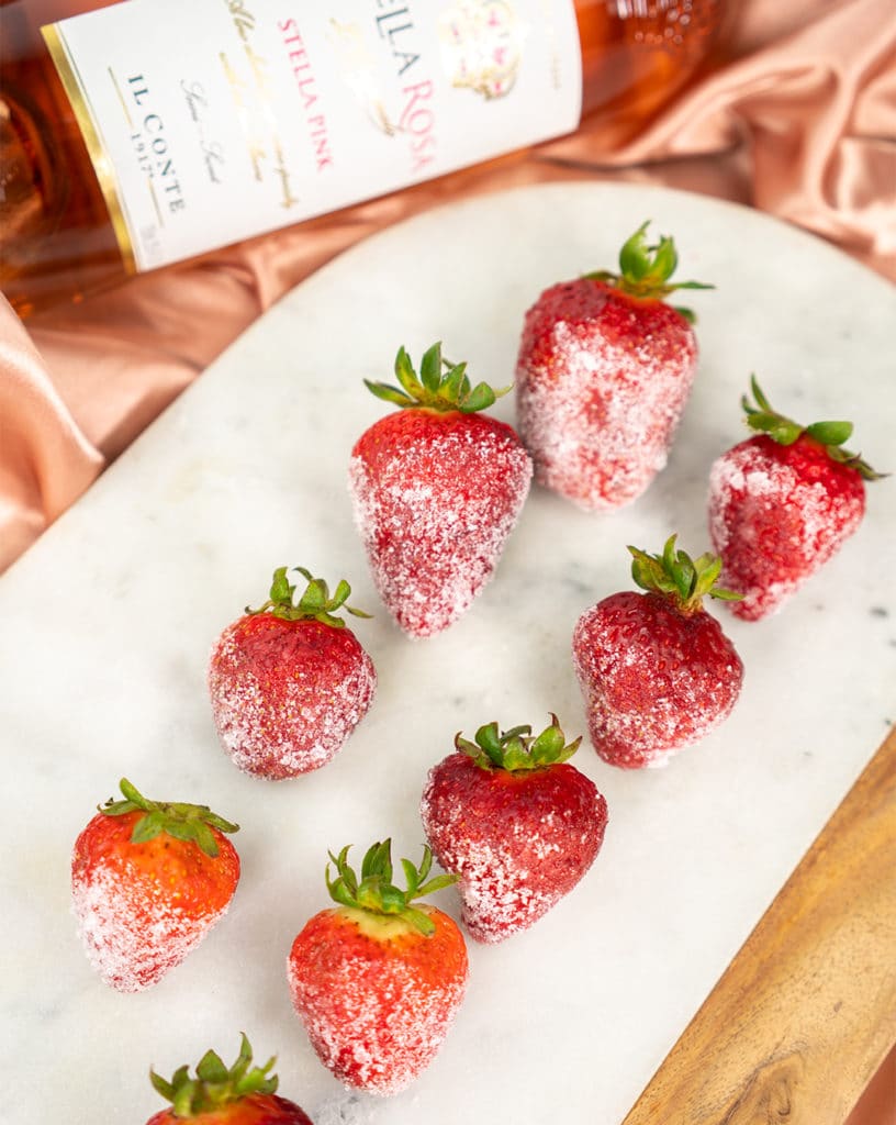 Moscato-Dipped Strawberries